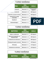 Cartelera Asignatura - Aulas Del Miercoles