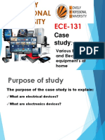 Case Study:-: Various Electronics and Electrical Equipment's at Home