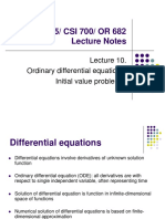 MATH 685/ CSI 700/ OR 682 Lecture Notes: Ordinary Differential Equations. Initial Value Problems