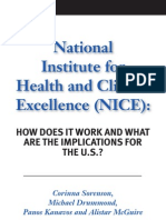 8737637 National Institute for Health and Clinical Excellence NICE How Does It Work and What Are the Implications for the US Executive Summary