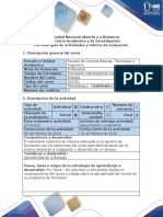 Guia de Actividades y Rúbrica de Evaluación - Ciclo Pre Tarea - Conocimientos Previos