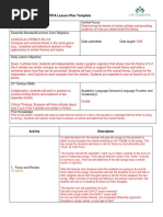 Edtpa Lesson Plan Template: Subject: Central Focus