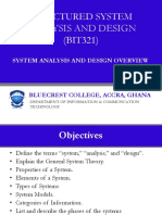 Click To Edit Master Title Style Structured System Analysis and Design (BIT321)