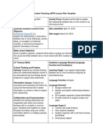 Read - Final Clinical Lesson Plan