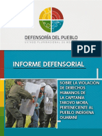 Derechos violados de la Capitanía indígena Guarani Takovo Mora