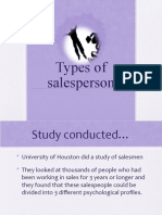 Types of Salesperson
