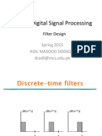 EE867 Digital Signal Processing: Filter Design