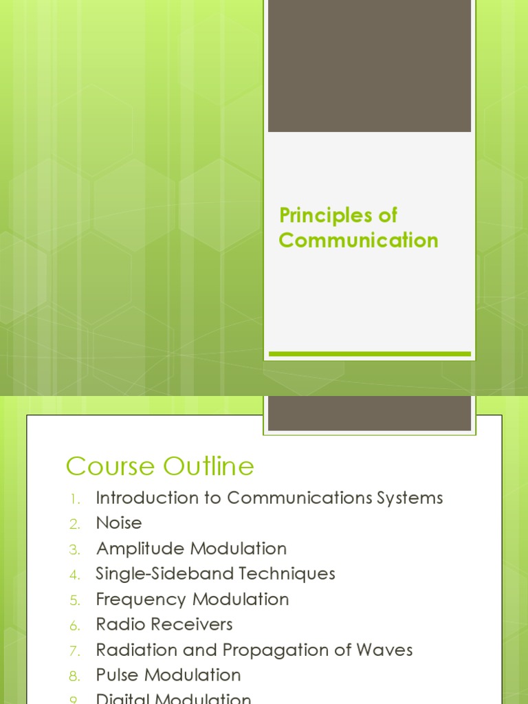 Principles of Communication PDF | PDF | Signal To Noise Ratio | Radio