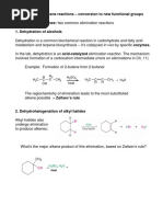 Alkenes Reactions Notes