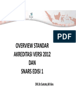 Overview Standar Akreditasi Snars Ed1