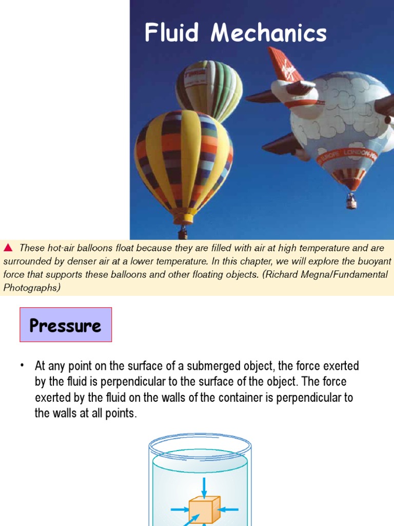 New 10 Fluid Mechanics | PDF | Fluid Dynamics | Pressure