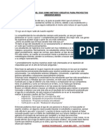 La Importancia Del Ego Como Metodo Creativo Para Proyectos Universitarios