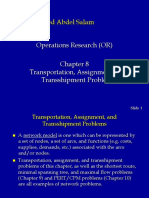 Transportation and Assignment Problem