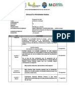 Escaleta Programa Radial 2