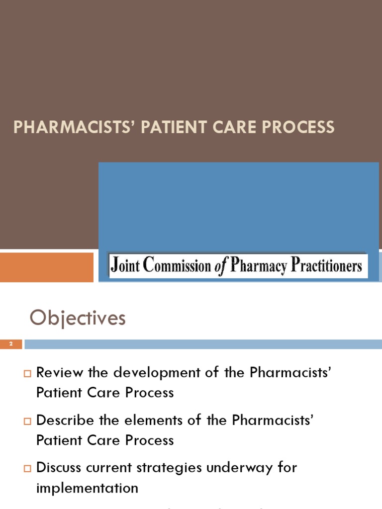 Pharmacists' Patient Care Process Overview | PDF | Pharmacy | Health Care