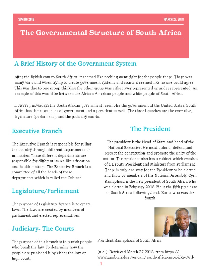 Gcu 114 | PDF | South Africa | Separation Of Powers