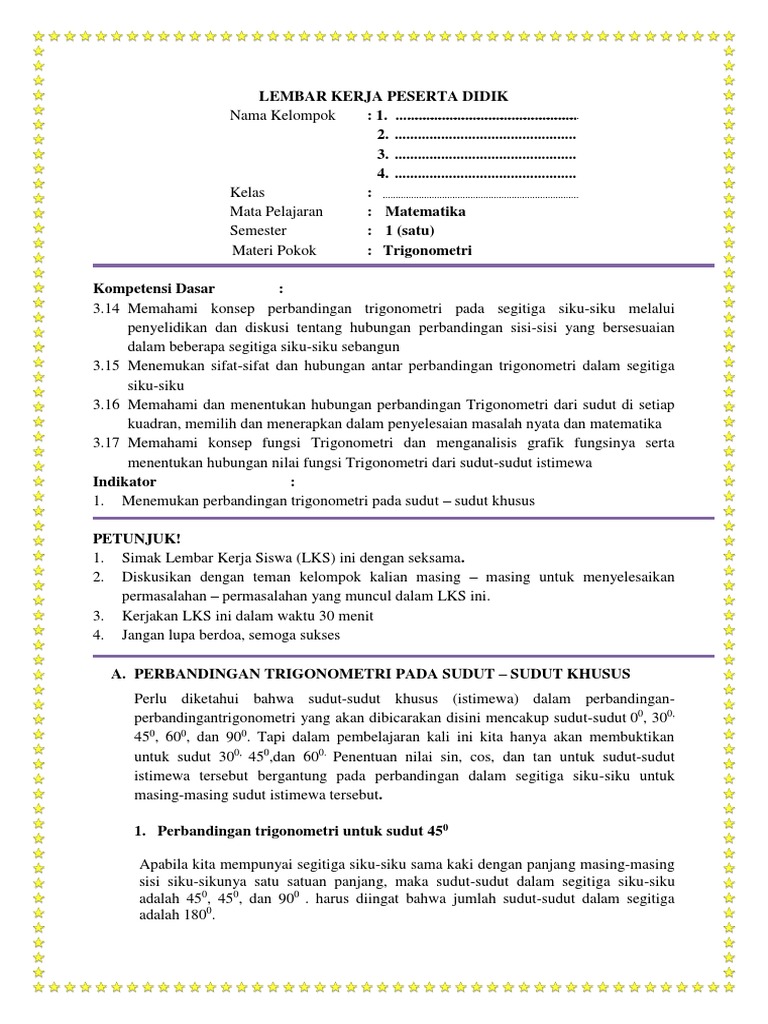Lembar Kerja Peserta Didik