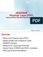 JESD204B Physical Layer (PHY) : Texas Instruments High Speed Data Converter Training