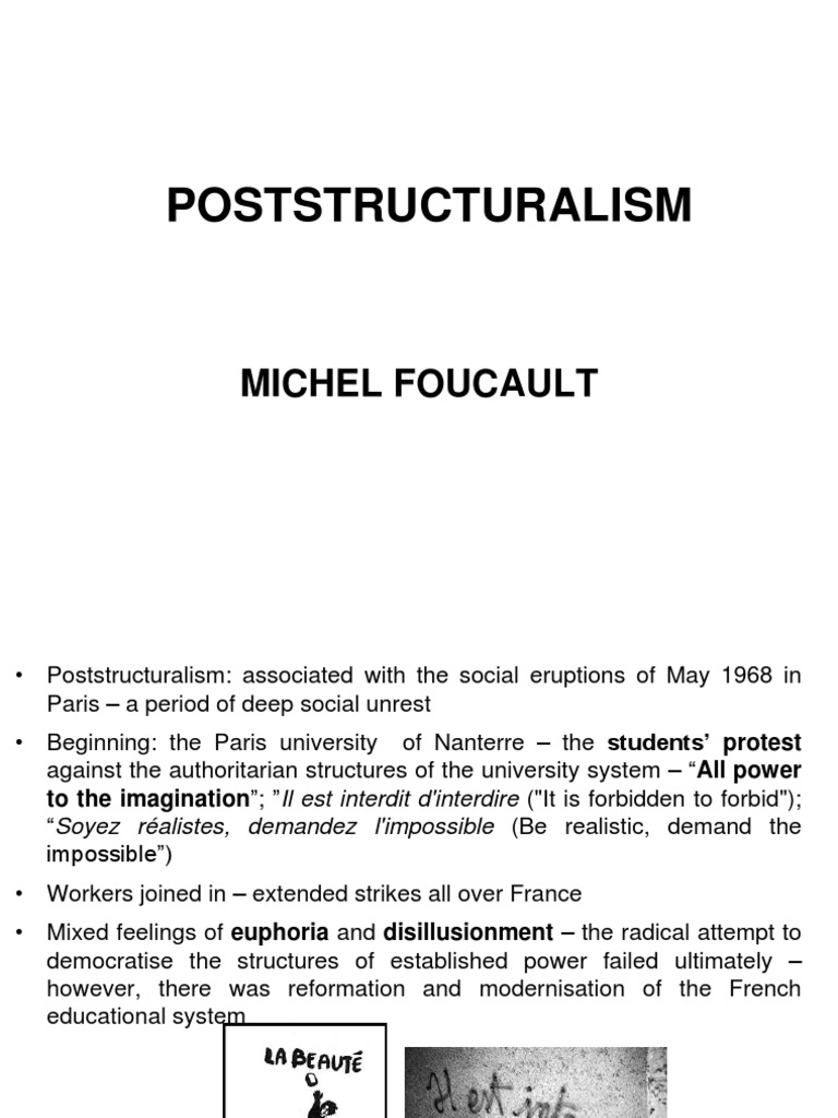 Poststructuralism Foucault 2017 PDF Discourse Prison