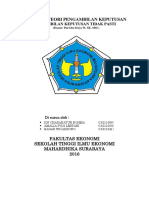 TEORI PENGAMBILAN KEPUTUSAN