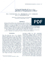 Inhibition of Larval Growth of Dae Us Oleae by Topical Application of Streptomycin To Olives