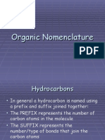 Organic Nomenclature Notes GT