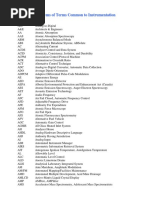 Instrument Definitions