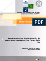 Informe Investigación Especial 6-17 Das Municipalidad de San Pedro de La Paz Sobre Presuntas Irregularidades - Febrero 2018