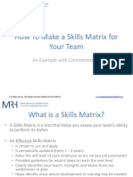 Skills Matrix Template