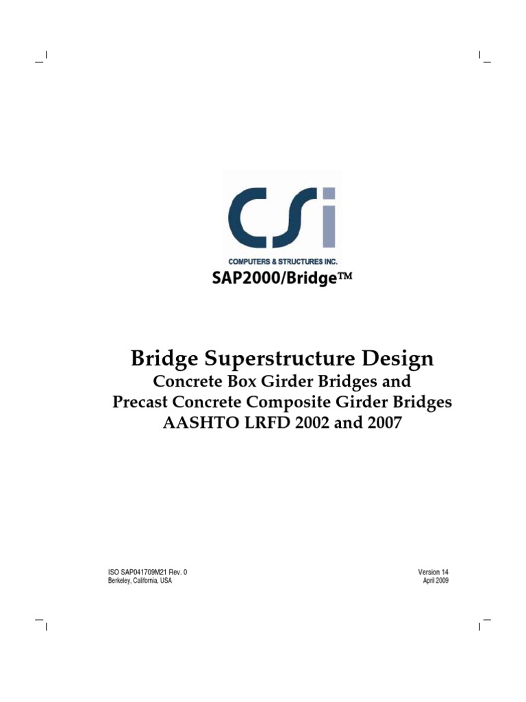 Bridge Superstructure Design | PDF | Bending | Beam (Structure)