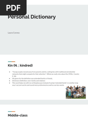 personal dictionary