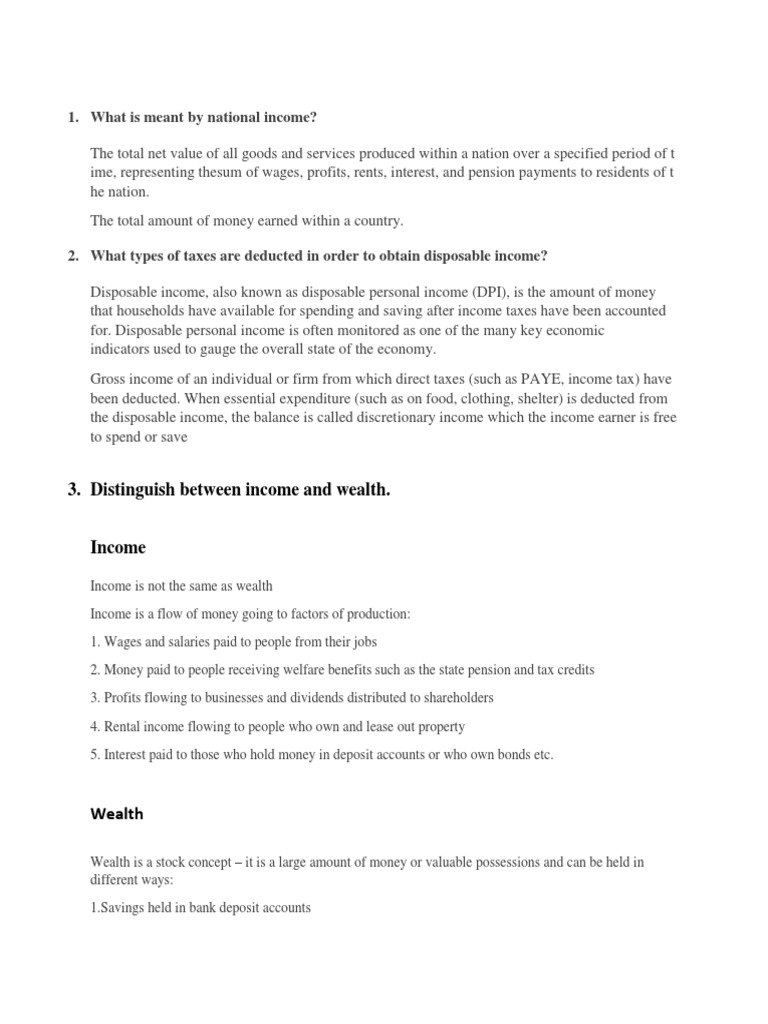 Assignment 1 Disposable And Discretionary