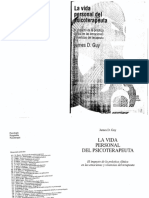 La Vida Personal Del Psicoterapeuta