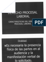 Caracteristicas Del Derecho Procesal Laboral