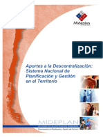 Sistema Nacional de Planificacion y Gestion en El Territorio