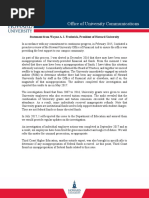 Howard University Statement