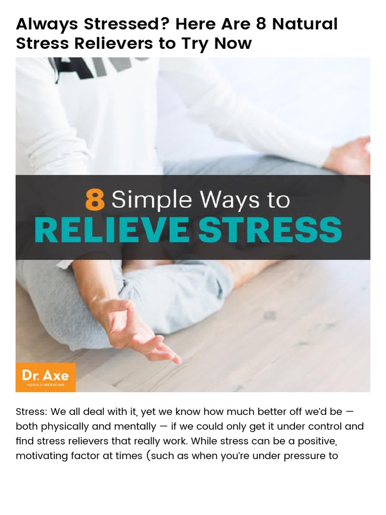 Always Stressed_ 8 Natural Stress Relievers to Try Dr. Axe Stress