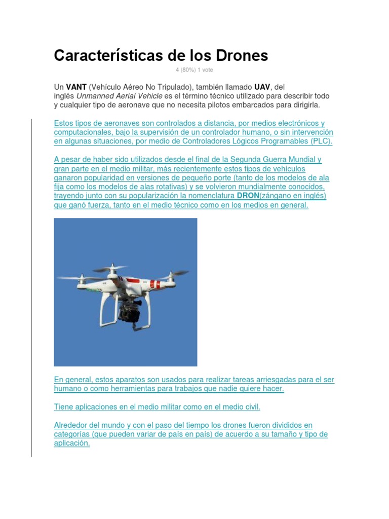 Características de los drones pdf clearance