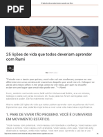 25 lições de vida que todos deveriam aprender com Rumi