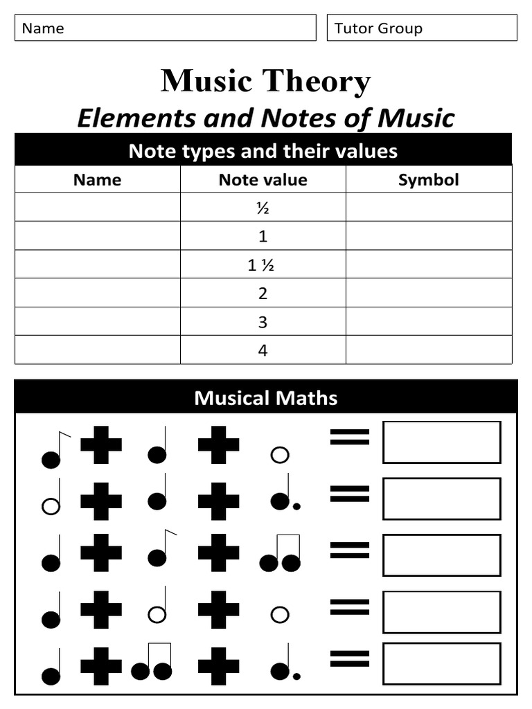 Music Theory Basics for Students | PDF
