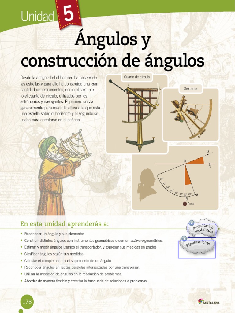 Ángulos y Construcción de Ángulo | Medición | Triángulo