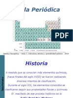 Tabla Periódica: Química Inorgánica - Tema 1: Estructura Atómica y Periodicidad Química - 2014