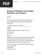 2. Questions on Armature Windings