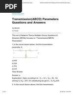 Questions On Two-Port Networks