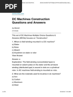 Questions & Answers On DC Machines