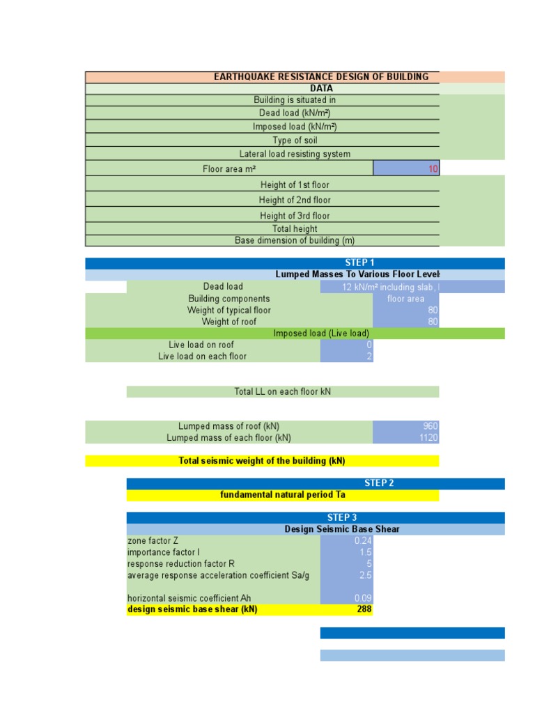 View of Earthquake Resistance Design of Building | PDF | Structural Load | Beam ...