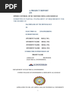 A Project Report ON: Speed Control of DC Motor Using GSM Module