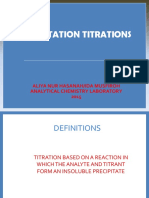 Precipitation Titration 2015