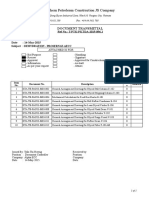 Southern Petroleum Construction JS Company: Document Transmittal