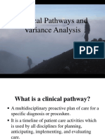 Clinical Pathways and Variance Analysis